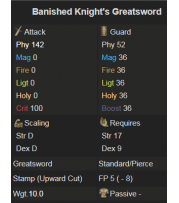 Banished Knight's Greatsword