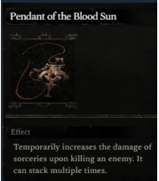 Pendant of the Blood Sun